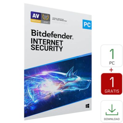 BitDefender Internet Security 1 Pc 1 Año + 1Pc Gratis