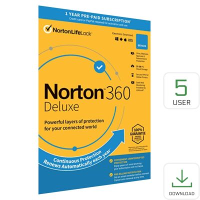 Norton Security 360 5 User 1 Año Deluxe